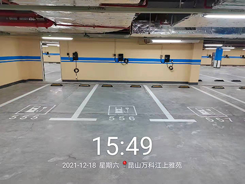 蘇州飛揚(yáng)停車場劃線昆山項目順利完工