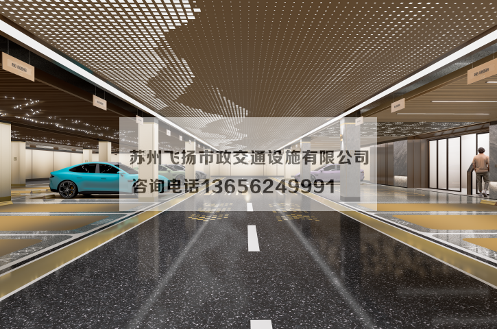 萬科左岸車庫(kù)劃線設(shè)計(jì)效果宣傳圖